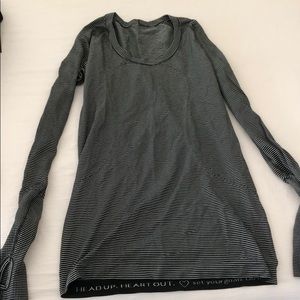 Long sleeve lululemon running shirt